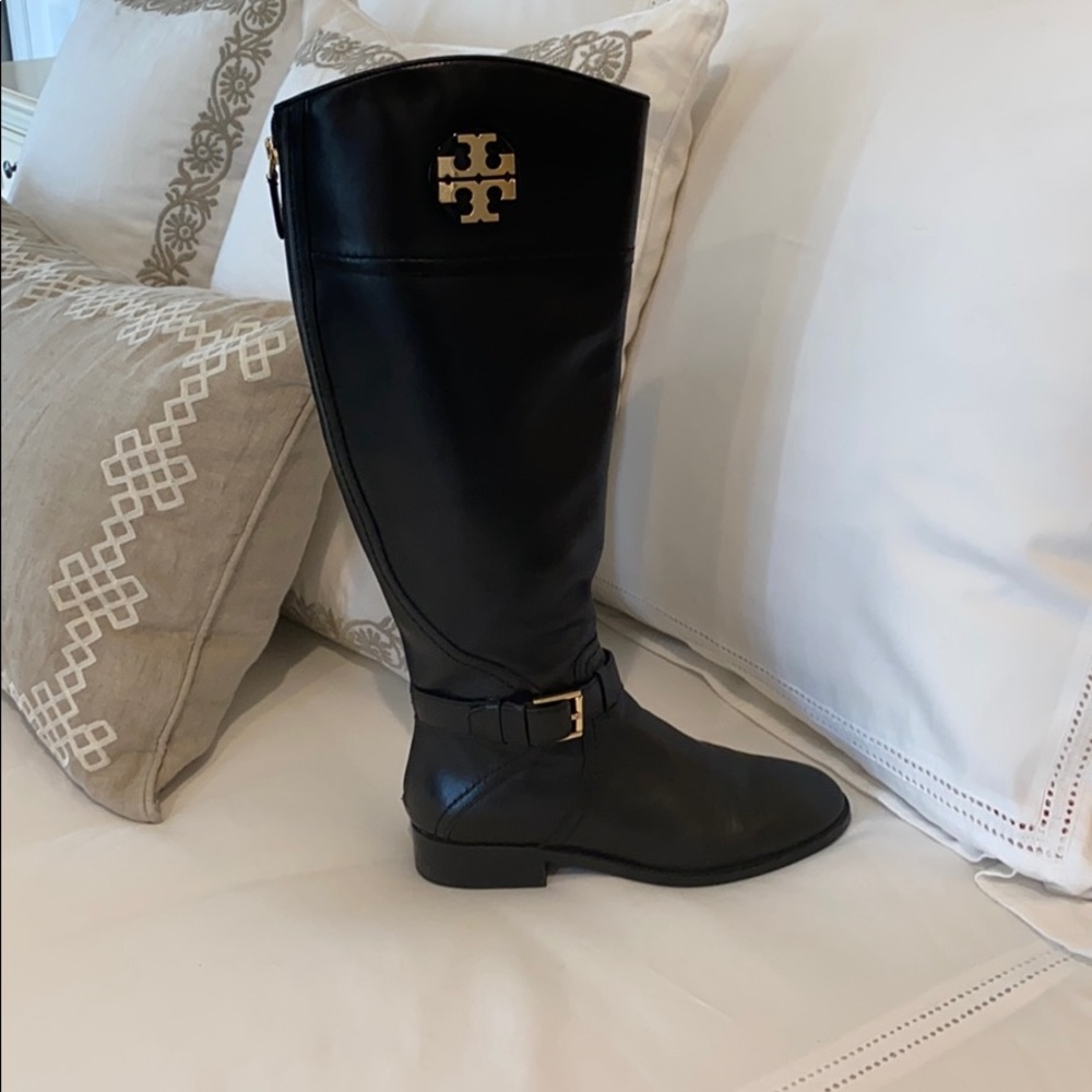 Tory Burch Claire Black Riding Boots - Size 6!